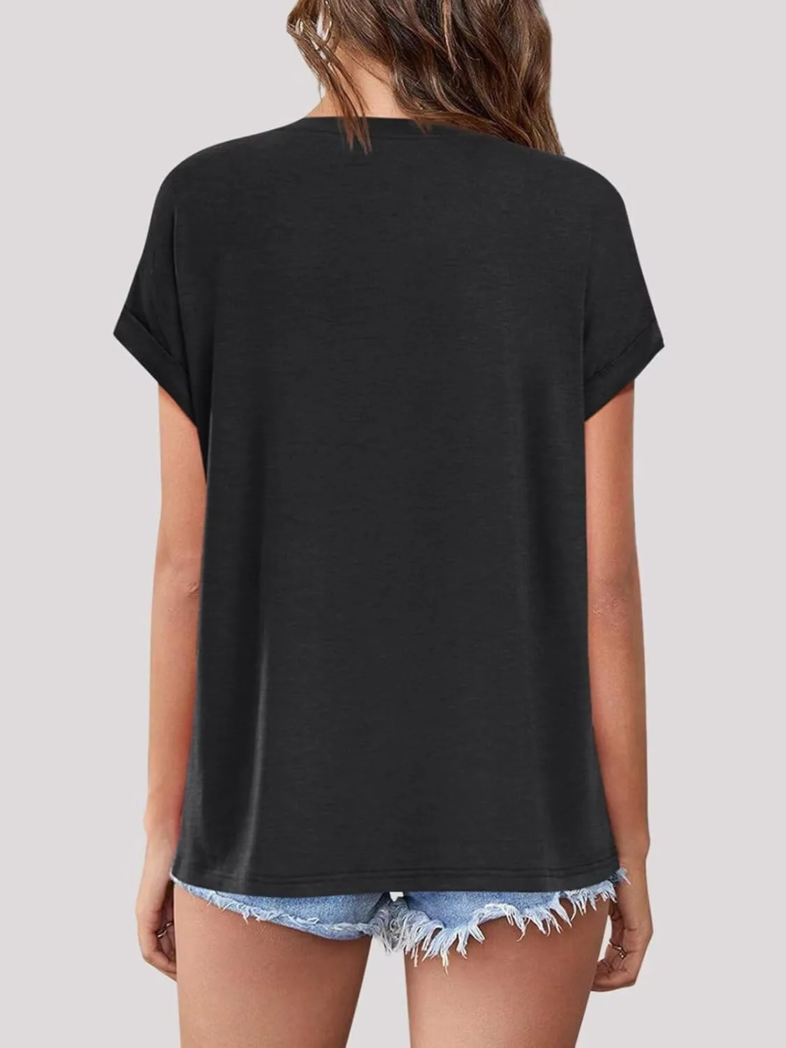 3 Pack Womens Summer Tops Slightly Oversized Short Sleeve Bussiness Casual T Shirts Trendy Clothes Loose Outfit 2025