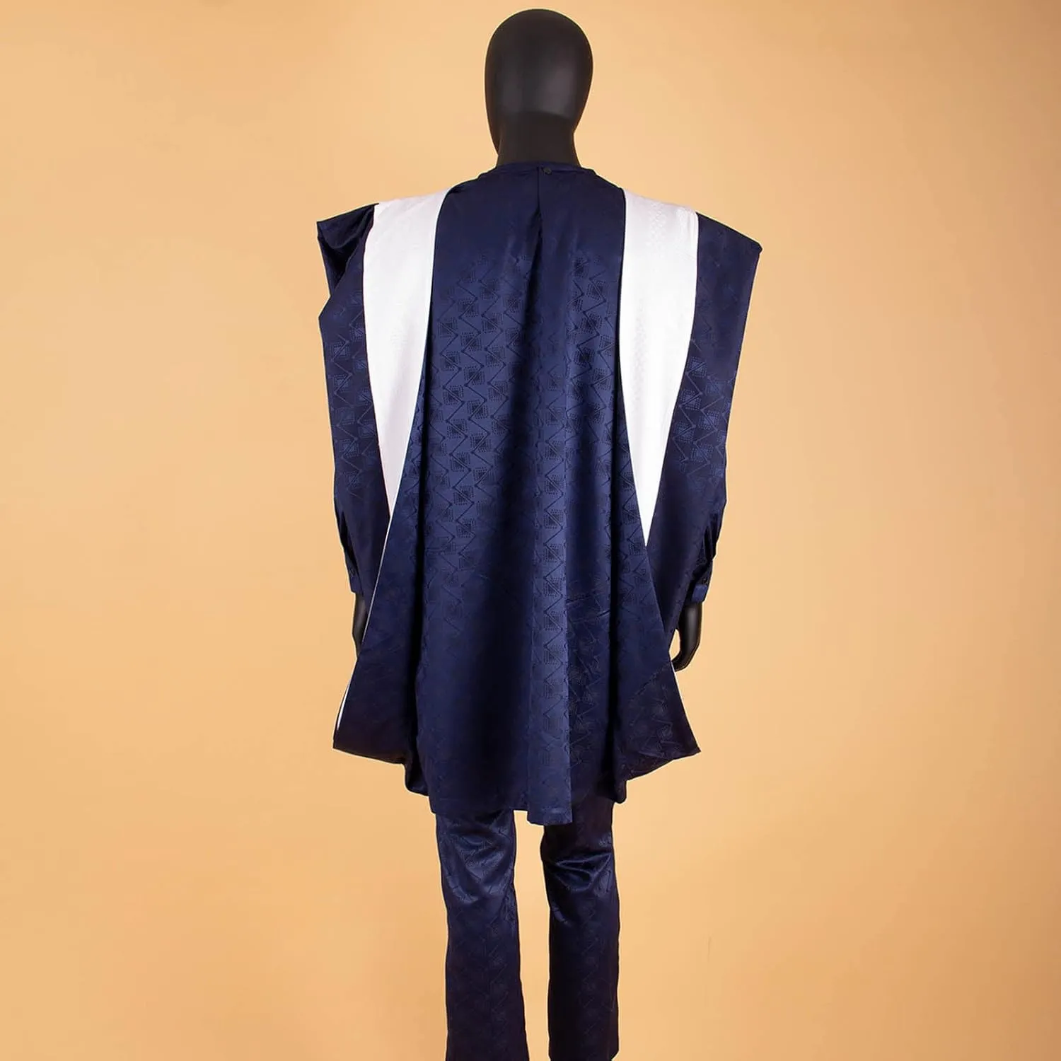 African Clothing for Men Agbada Robe Print Shirts and Ankara Pants 3 Piece Suit for Wedding Evening Outfits
