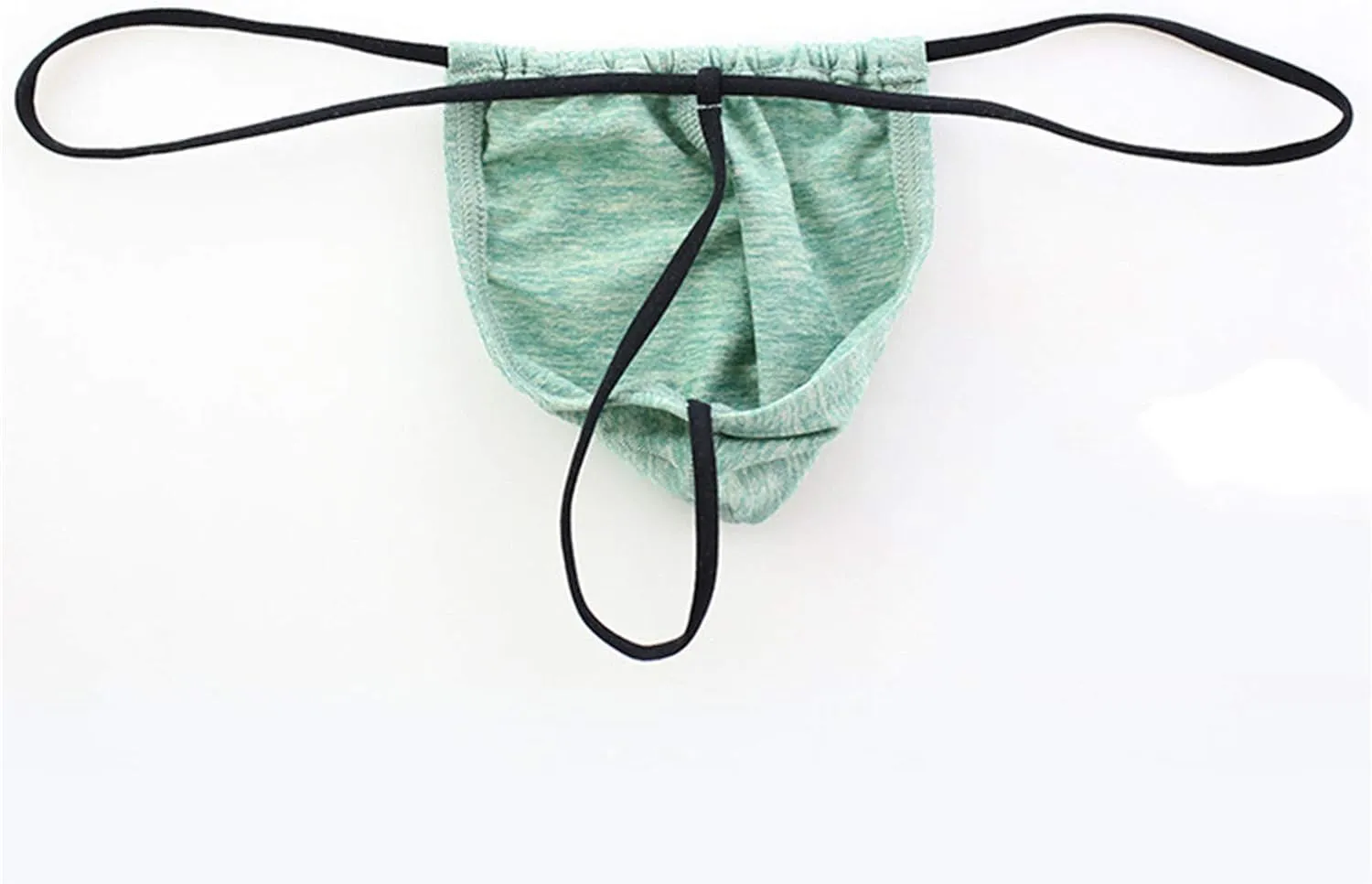 Andongnywell 3 Pack Men's G-String Thongs Underwear Low Rise Breathable Bikini Brief T-Back Knickers