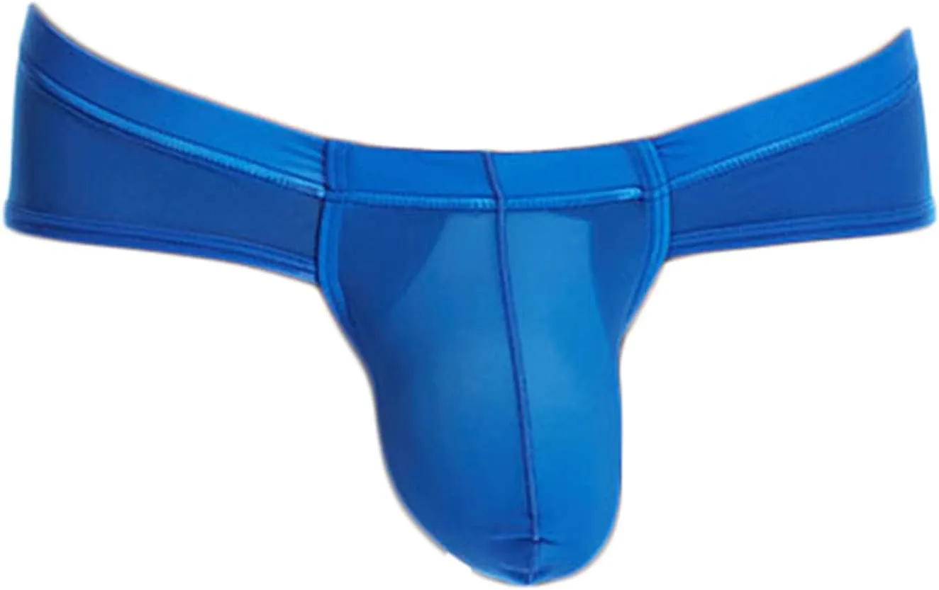 Andongnywell Men's Ice silk underwear briefs low waist breathable solid color sexy briefs Knickers underwears