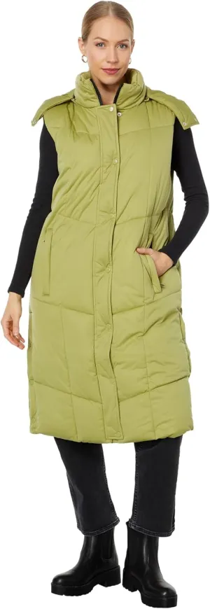 Aves Les Filles Women's Quilted Longline Puffer Vest