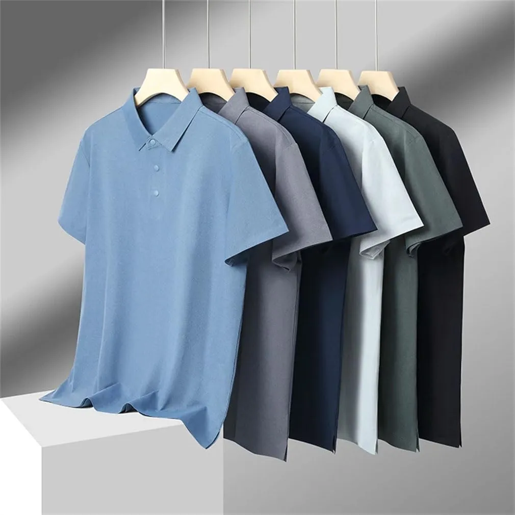 Azedssw Men's Polo Shirt for Summer Soft Breathable Fabric Quick Dry Golf Athletic T-Shirt