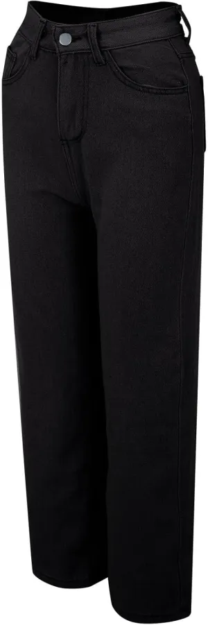 Baggy Pants for Women 2025 Trendy Soild Color Stretchy Wide Leg Jeans y2k Plus Size High Waisted Trousers with Pockets