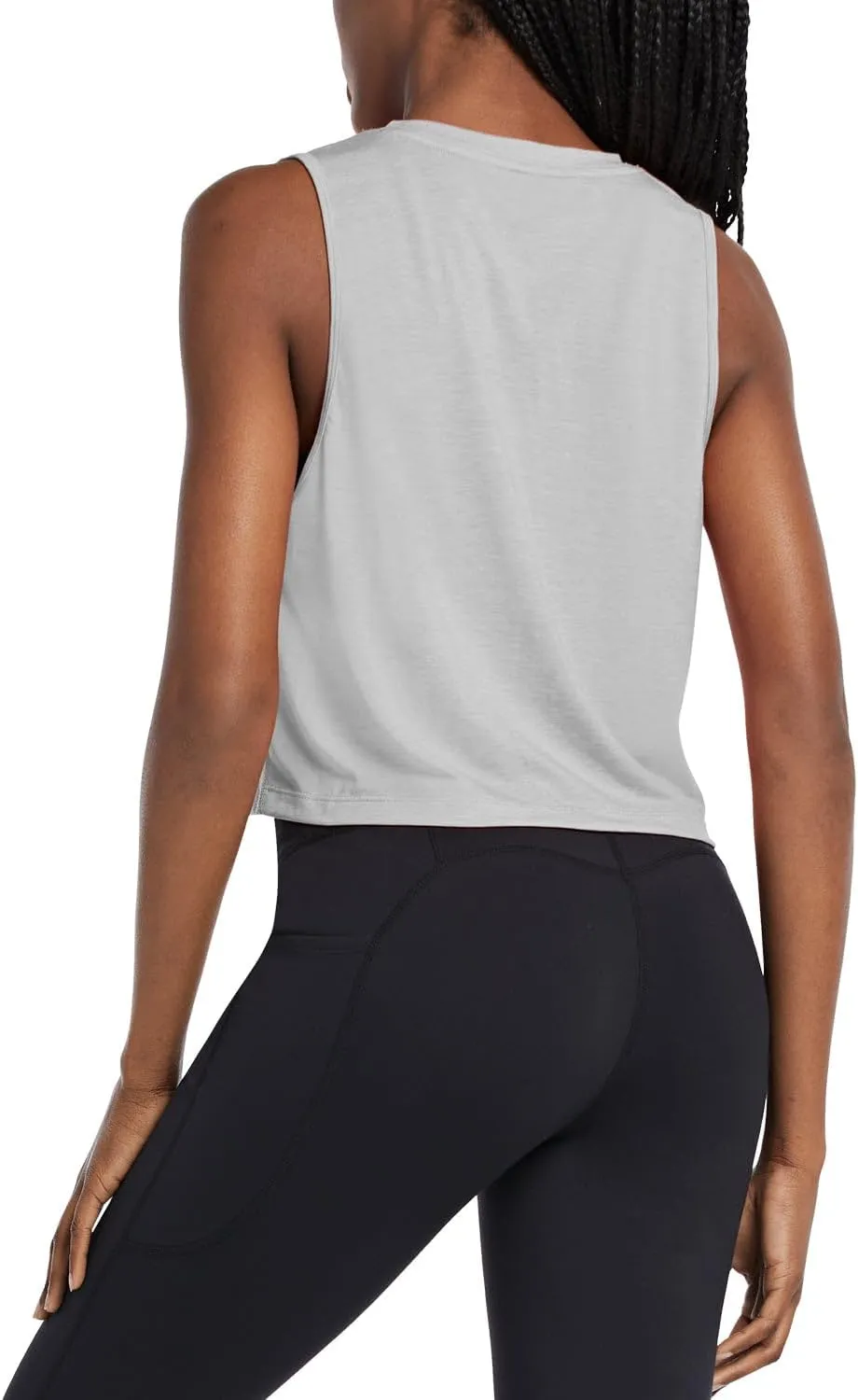 baleaf Workout Tops for Women Crop Tank Top Quick Dry Athletic Gym Exercise Sleeveless Shirts Muscle Yoga Loose Fit