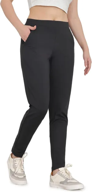 Bamans Dress Pants for Women Work Business Office Skinny Tummy Control Trousers 29" Inseam Stretchy Formal Slacks