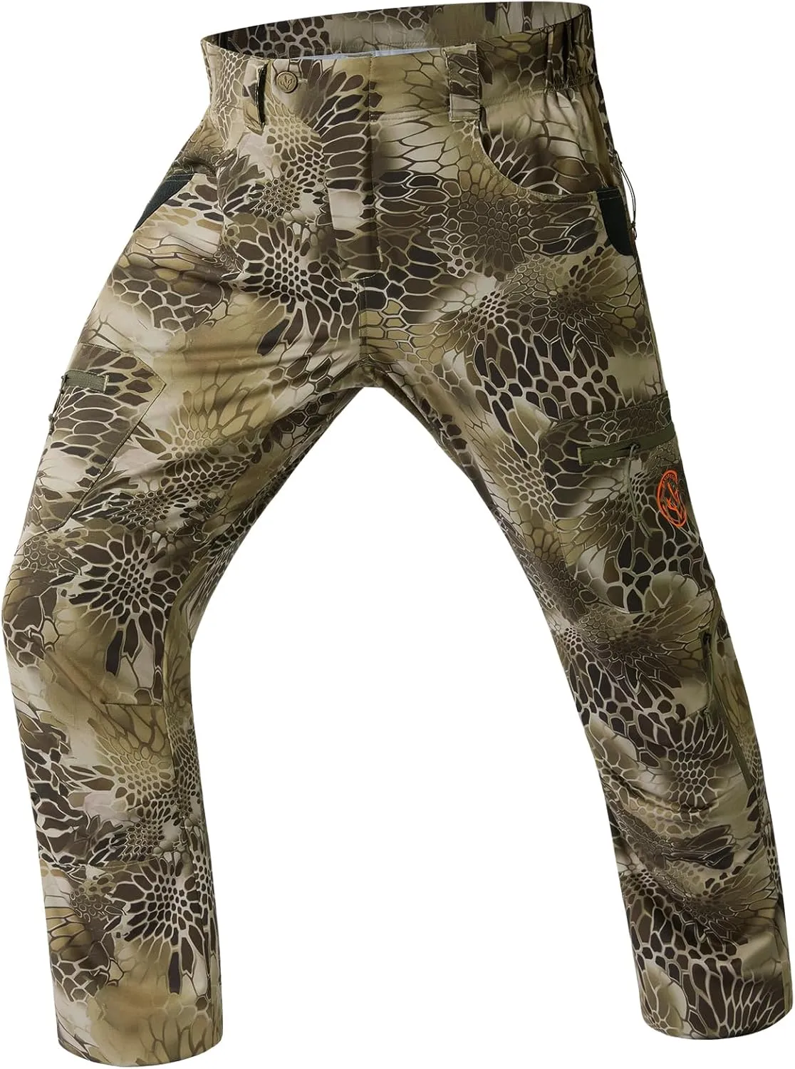 BASSDASH Mens Lightweight Hunting Pants 4-Way Stretch Breathable Water Resistant for Turkey Early Season Spring Summer