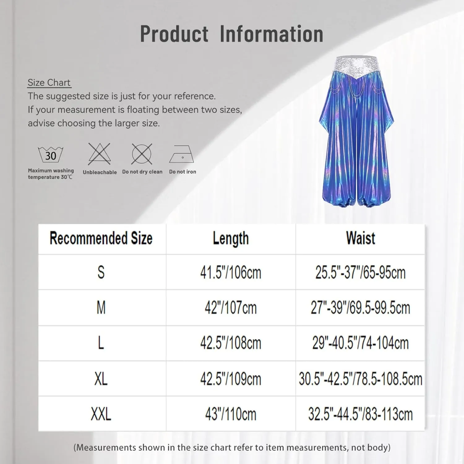 Belly Dance Harem Pants for Women Metallic Loose Bloomers Trousers Cutout Lantern Pants Clubwear