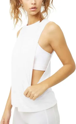 Bestisun Womens Flowy Workout Tank Tops Athletic Yoga Shirts High Neck Muscle Tank