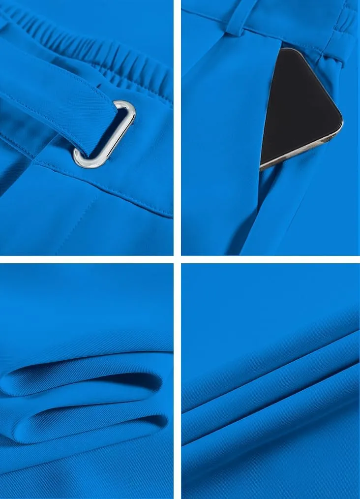 Betusline Women's Wide Leg Long Dress Pants High Waisted Business Casual Straight Office Trousers.X-Small-XX-Large