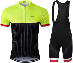 Bike Wear Cycling Jersey Mens Short Sleeve Set Breathable Quick Dry Bike Shirt bib Shorts Classic Cycling Clothing