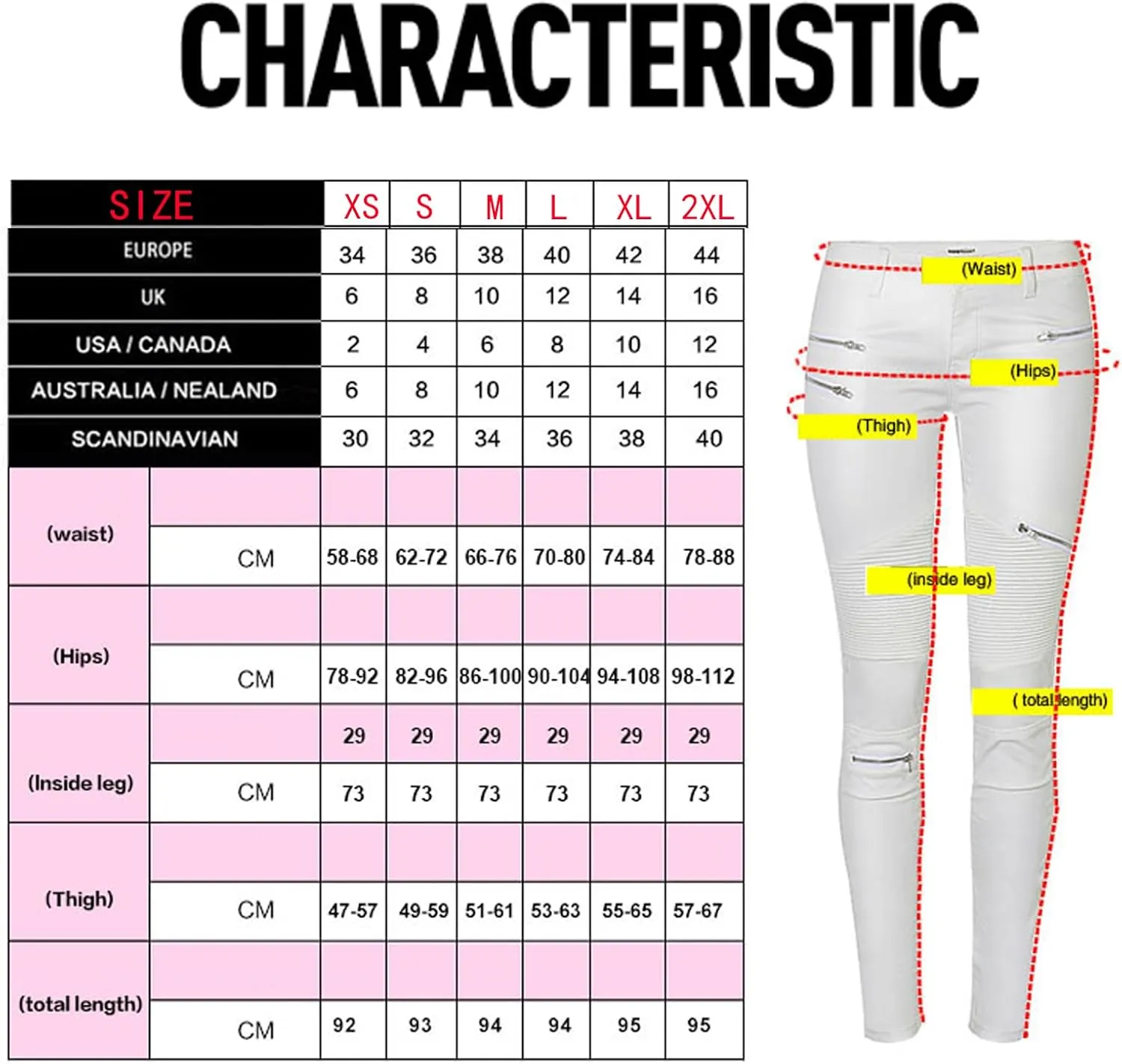 Black Pants PU Leather Coated Denim Pants for Women Sexy Tight Stretchy Rider Leggings