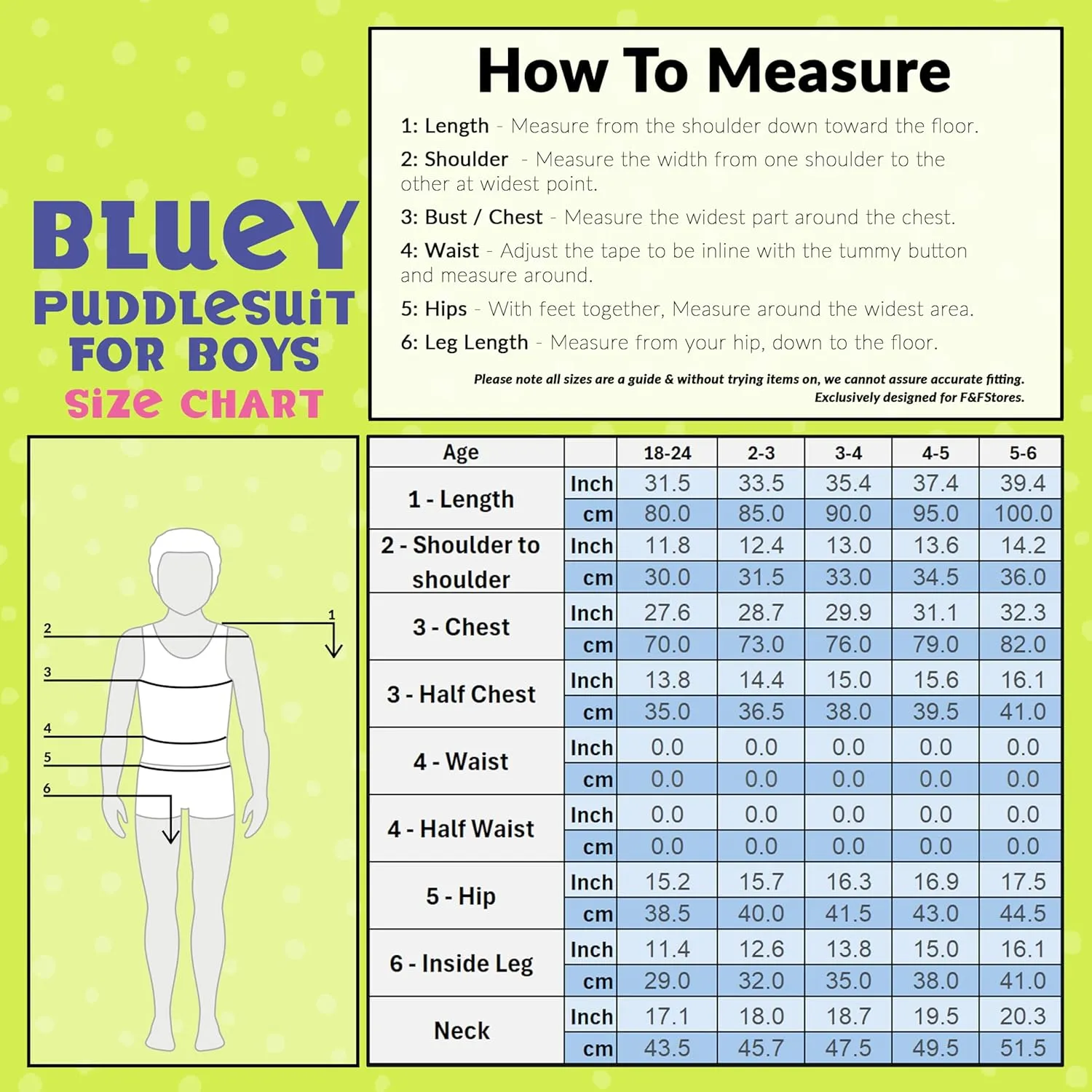 Bluey Girls Rain Suit, Coverall Waterproof Rain Jacket, Breathable Kids Mud Suit with Hood Fleece Lined, Gifts for Kids