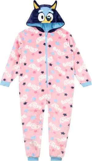Bluey Onesie | Girls Onesie | Long Sleeve Pajamas | Sizes 2T To 8