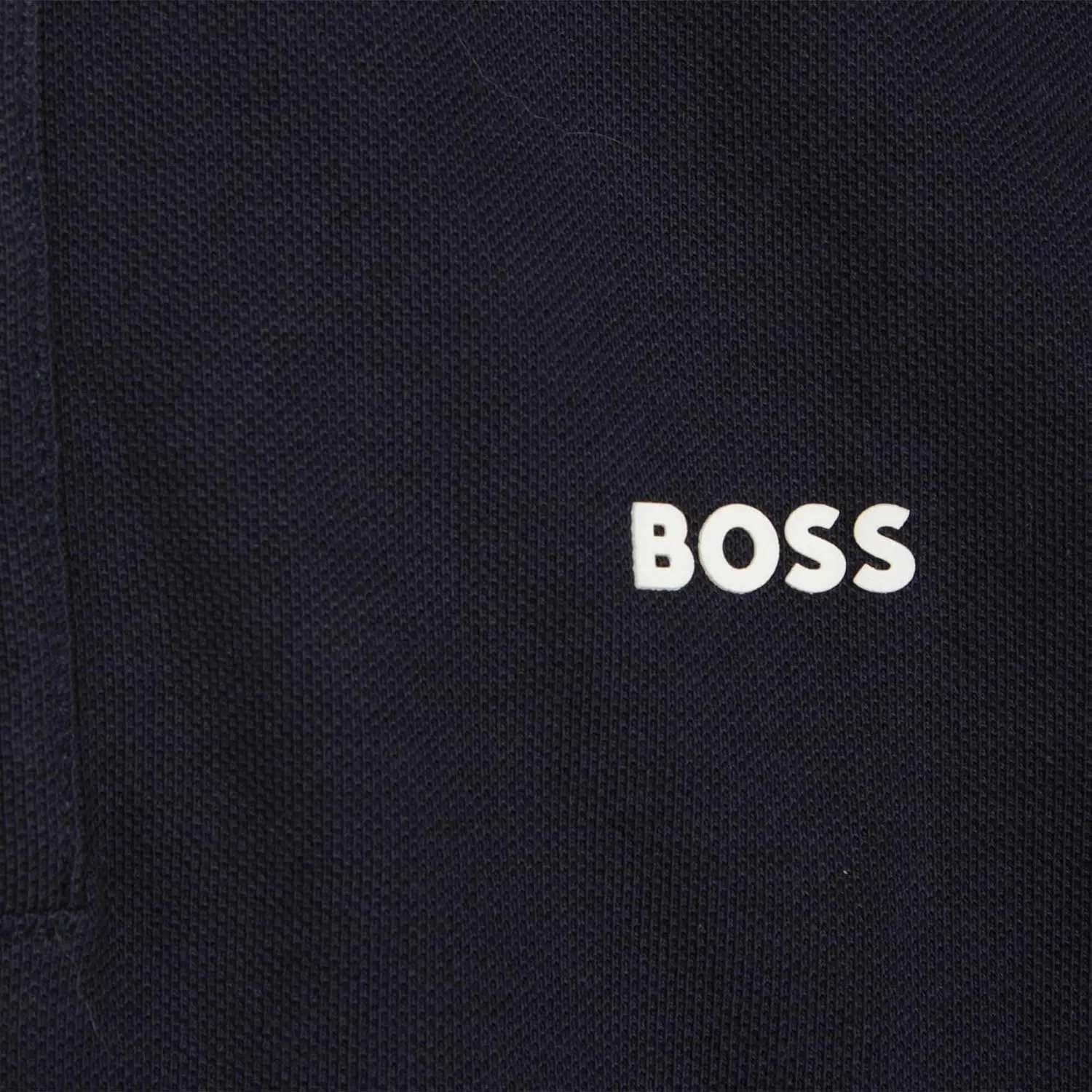 BOSS Boys Short Sleeve Knit Polo Shirt, Soft and Breathable, School Uniform with Striped Collar