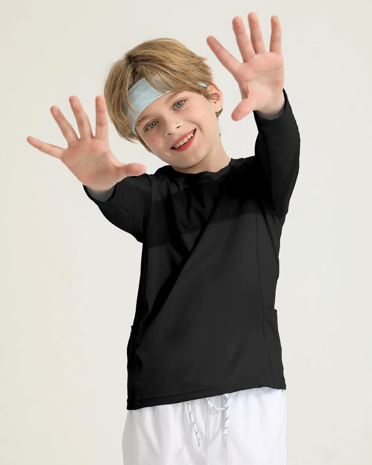 Boys Rash Guard Shirts UPF 50  Long Sleeve Girls UV Sun Protection Athletic Rash Guard Rashguard Swim Shirt