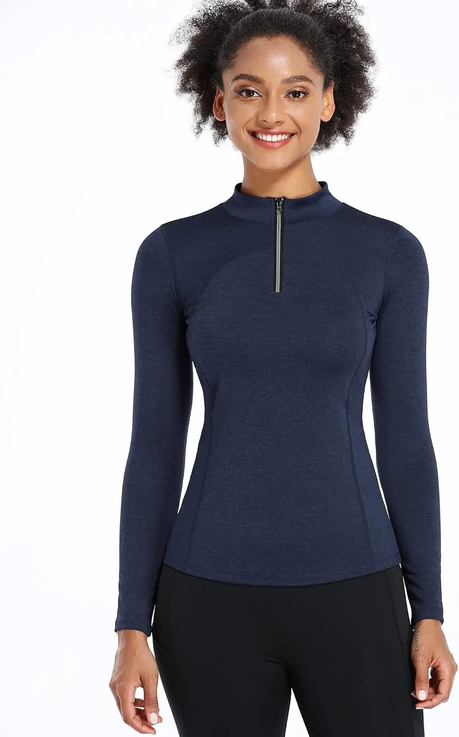 CADMUS Women's Compression Long Sleeve Shirts for Hiking Running Dry Fit Tights