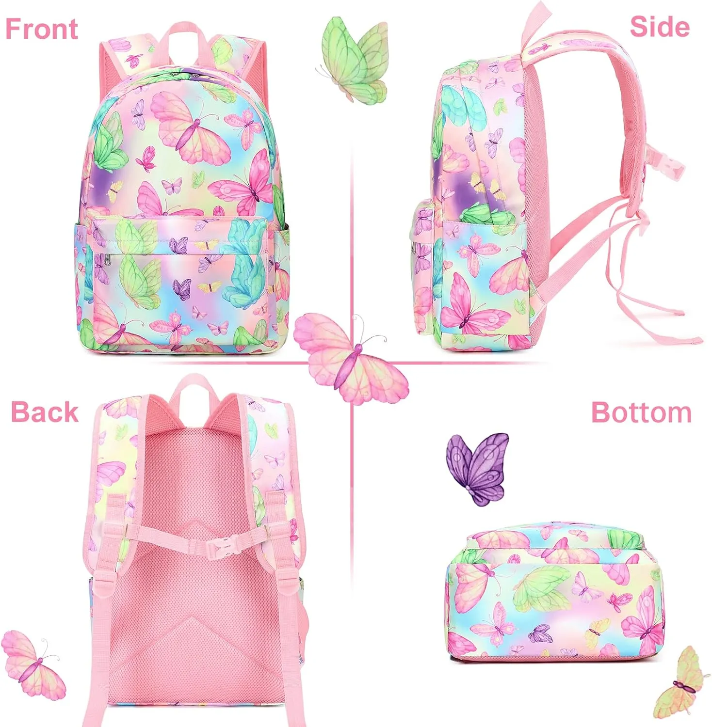 CAMTOP Backpack for Girls Boys Kids School Backpack with Lunch Box Preschool Kindergarten BookBag Set