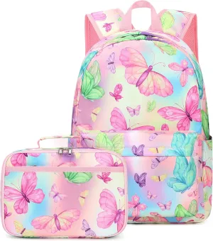 CAMTOP Backpack for Girls Boys Kids School Backpack with Lunch Box Preschool Kindergarten BookBag Set