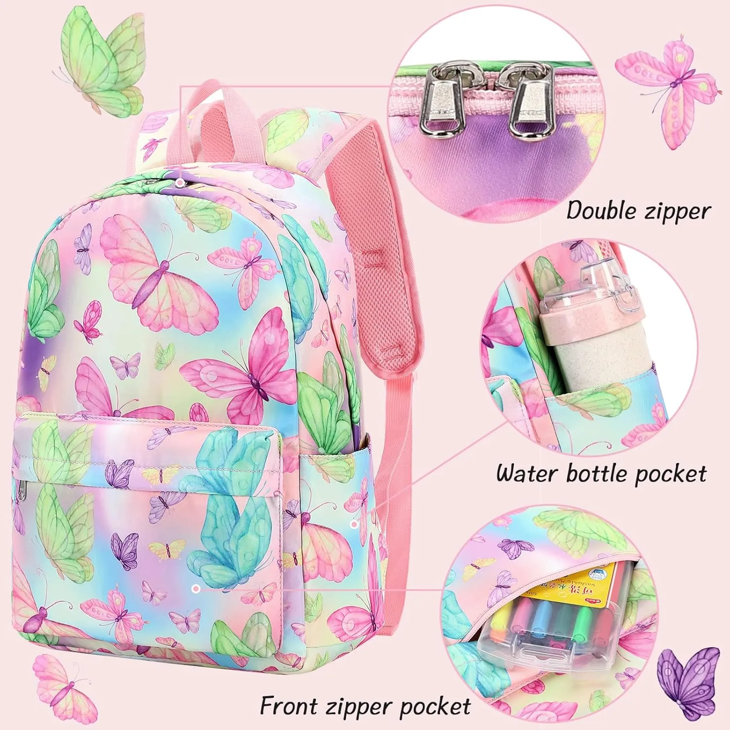 CAMTOP Backpack for Girls Boys Kids School Backpack with Lunch Box Preschool Kindergarten BookBag Set