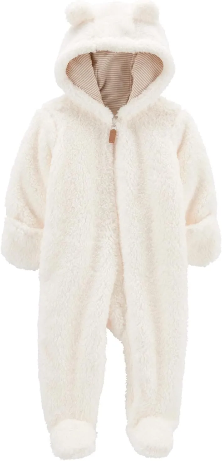 Carter's 0-9 Months Hooded Sherpa Bunting Pram