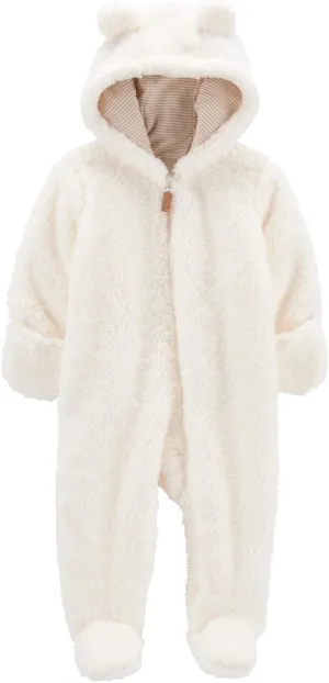 Carter's 0-9 Months Hooded Sherpa Bunting Pram