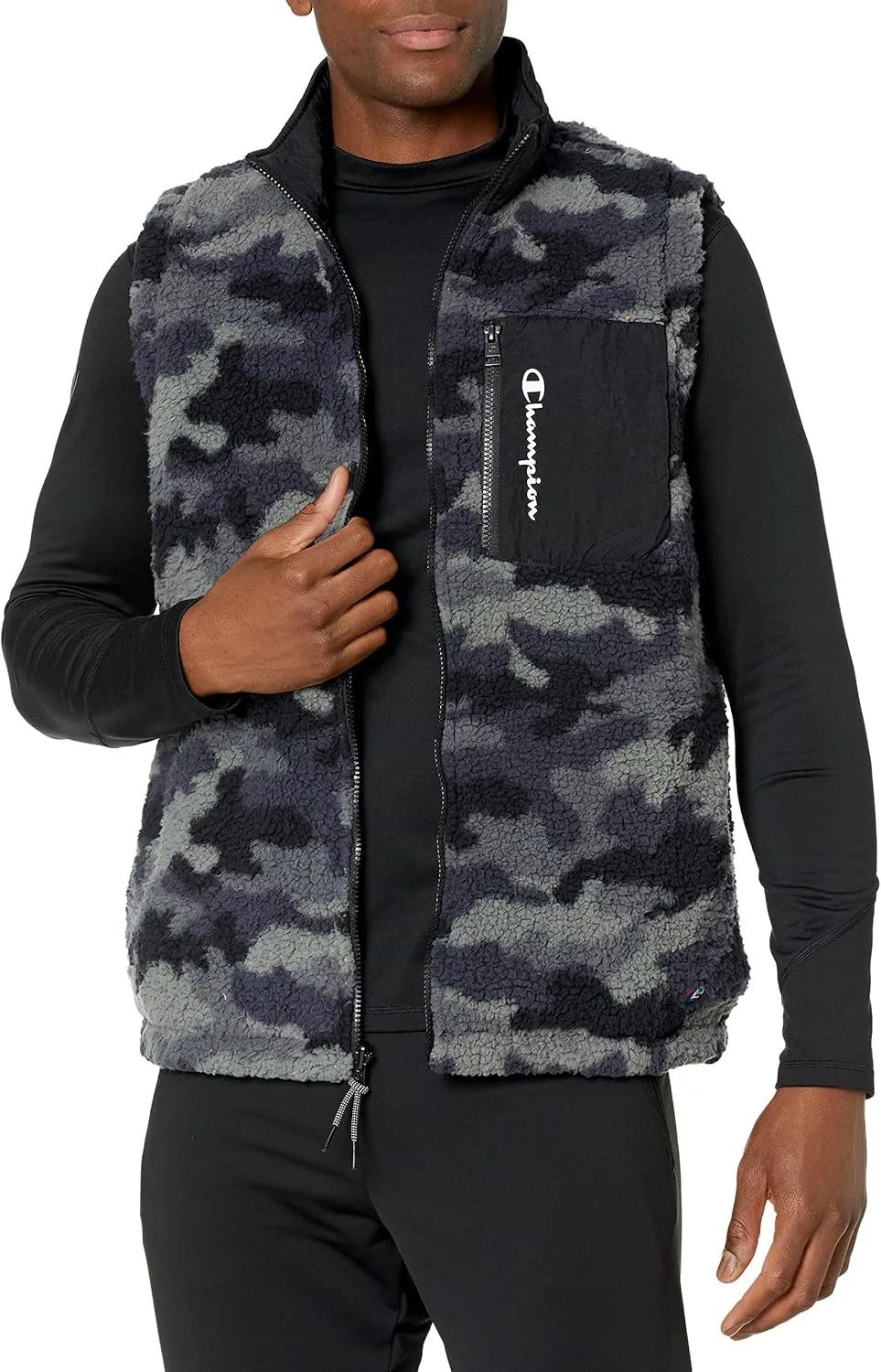Champion Men's AOP Reversible Sherpa Vest