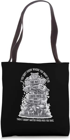 Classic Alice Book Inspired Wonderland bookish gift Tote Bag