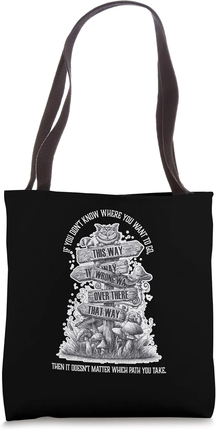 Classic Alice Book Inspired Wonderland bookish gift Tote Bag