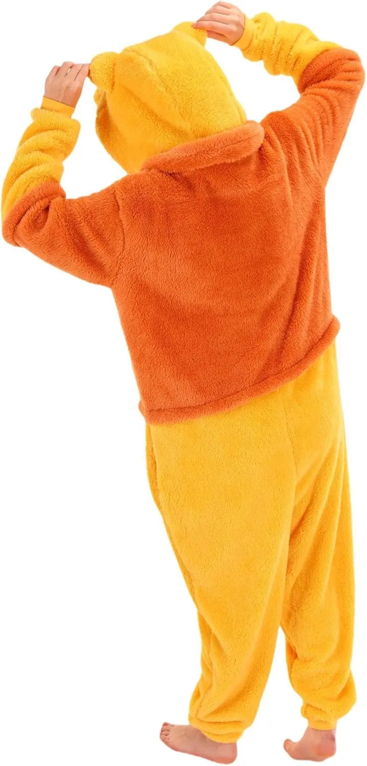COSUSKET Fitted Unisex Adult Onesie Pajamas, Halloween Sherpa Cosplay One Piece Costume Suit for Womens Mens Gifts