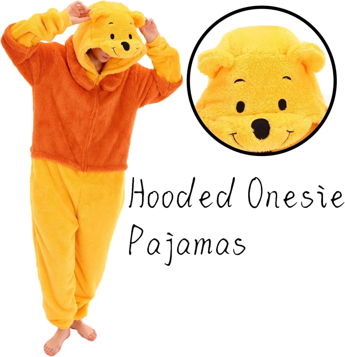 COSUSKET Fitted Unisex Adult Onesie Pajamas, Halloween Sherpa Cosplay One Piece Costume Suit for Womens Mens Gifts