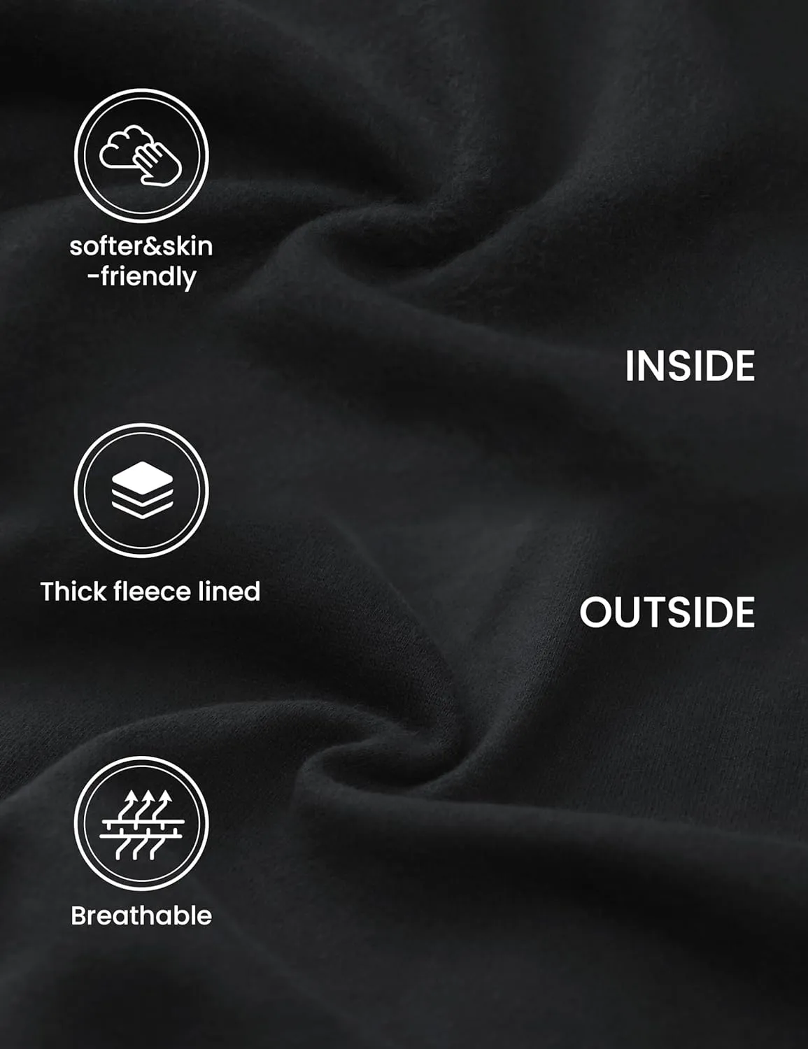 CRZ YOGA Womens Fleece Lined Half Zip Hoodies Pullover Oversized Long Sleeve Casual Workout Sweatshirts with Thumb Holes