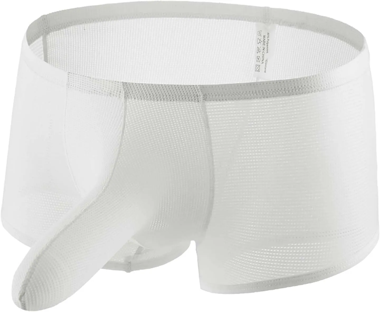 Ctreela Mesh Boxer Briefs for Men Elephant Nose Trunks Low-Waisted Breathable Underwear Funny Gifts for Husband Boyfriend