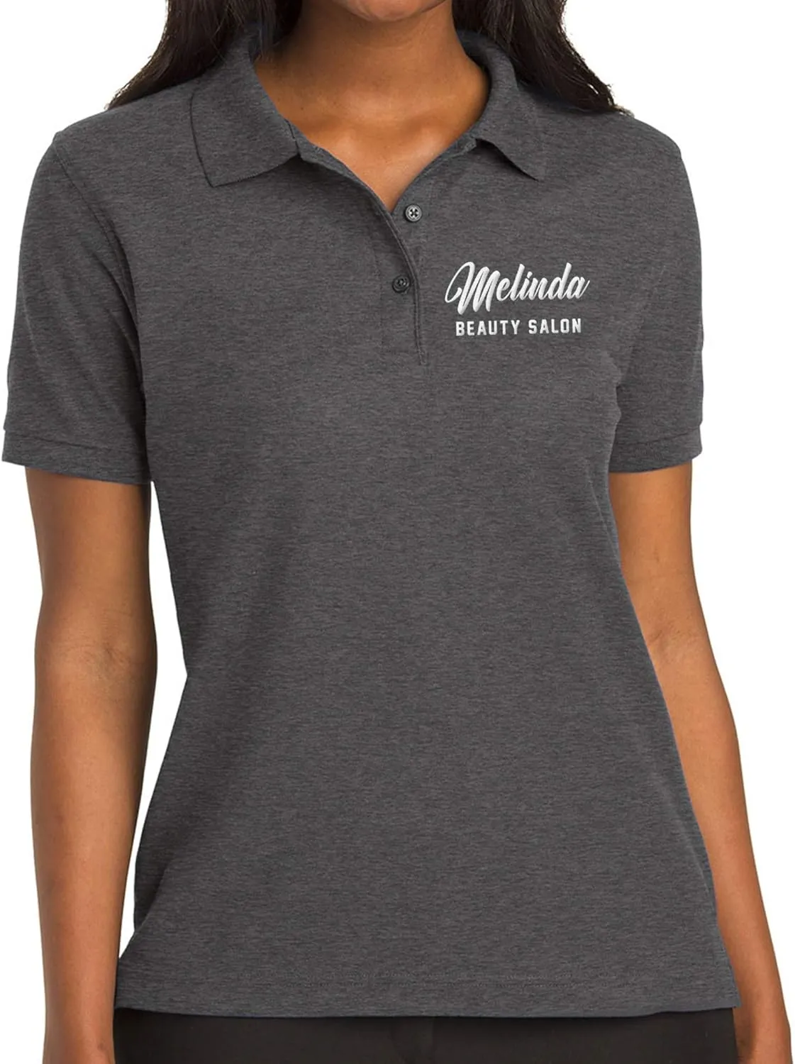 Custom Embroidered Polo Shirt for Women Add Your Personalized Own Embroidery Text