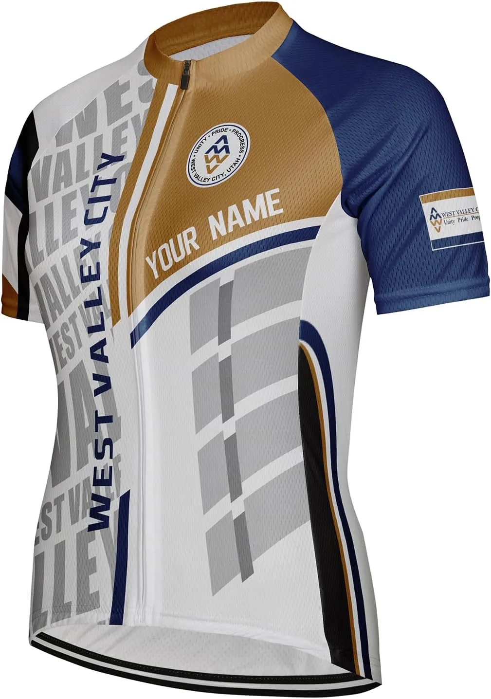 Customized West Valley City Women Cycling Jersey Short Sleeve Quick Dry Shirts