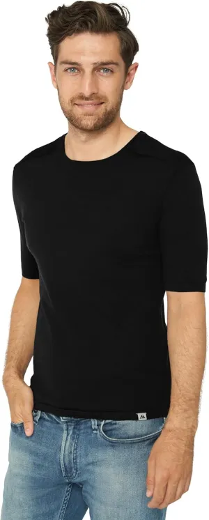 DANISH ENDURANCE Merino Wool Baselayer T-Shirt, Short Sleeve, Premium Undershirt for Men, Breathable, Moisture Wicking