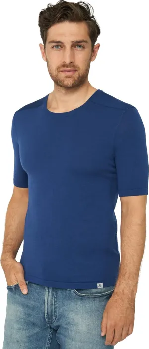 DANISH ENDURANCE Merino Wool Baselayer T-Shirt, Short Sleeve, Premium Undershirt for Men, Breathable, Moisture Wicking