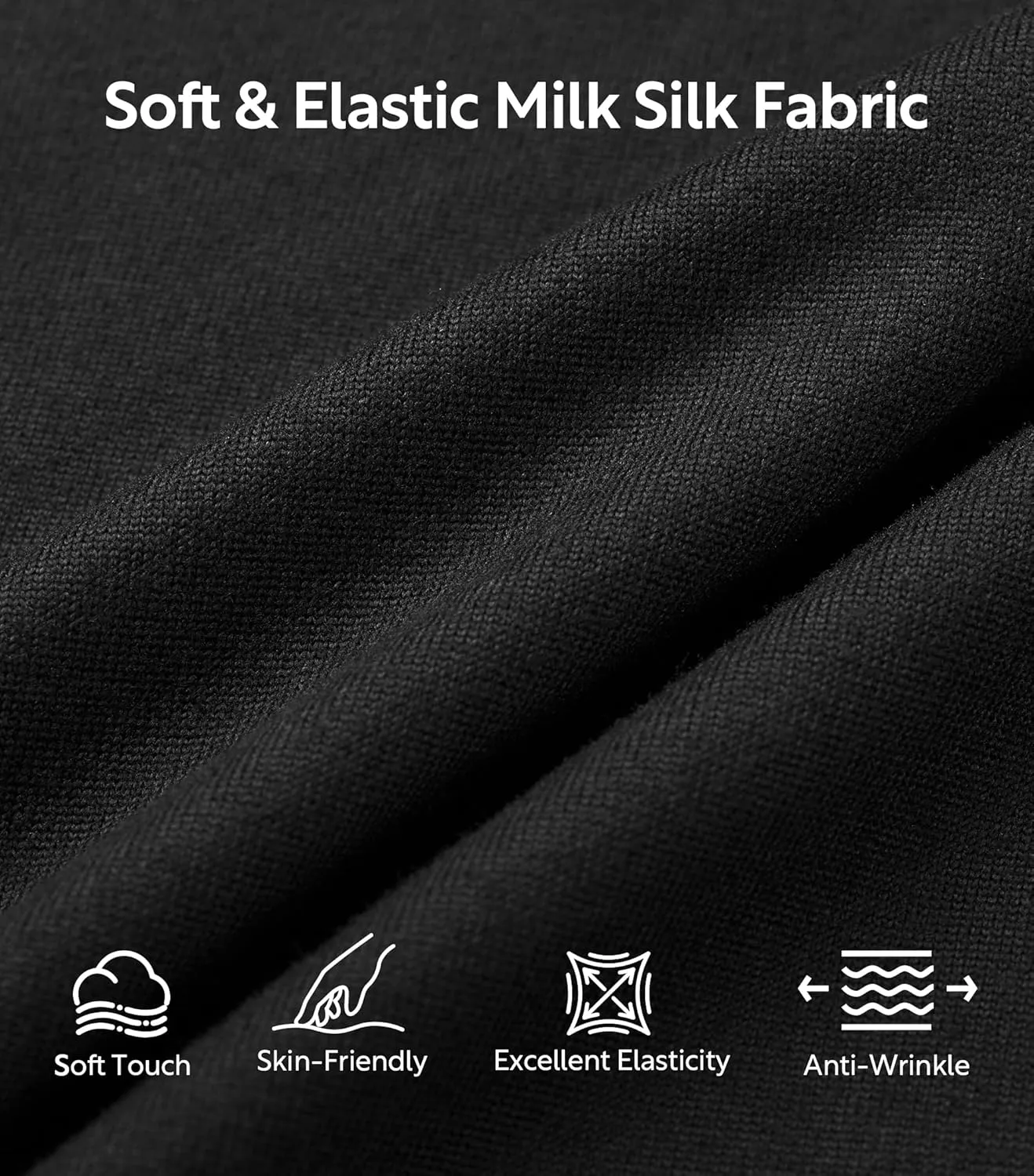 DAVID ARCHY Mens Silk Pajamas Set Ultra-Soft Sleepwear Breathable Notched Collar Top & Bottoms Loungewear with Pockets