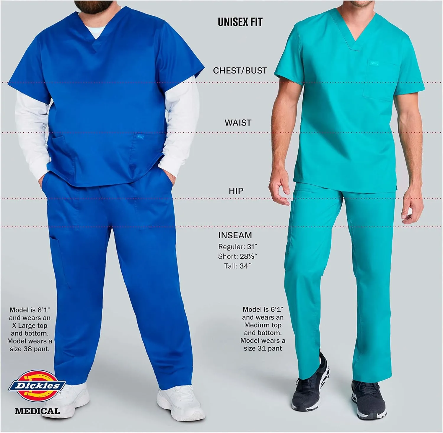 Dickies Women and Men Natural Rise Pant with 2 Pockets and Adjustable Drawstring, 83006