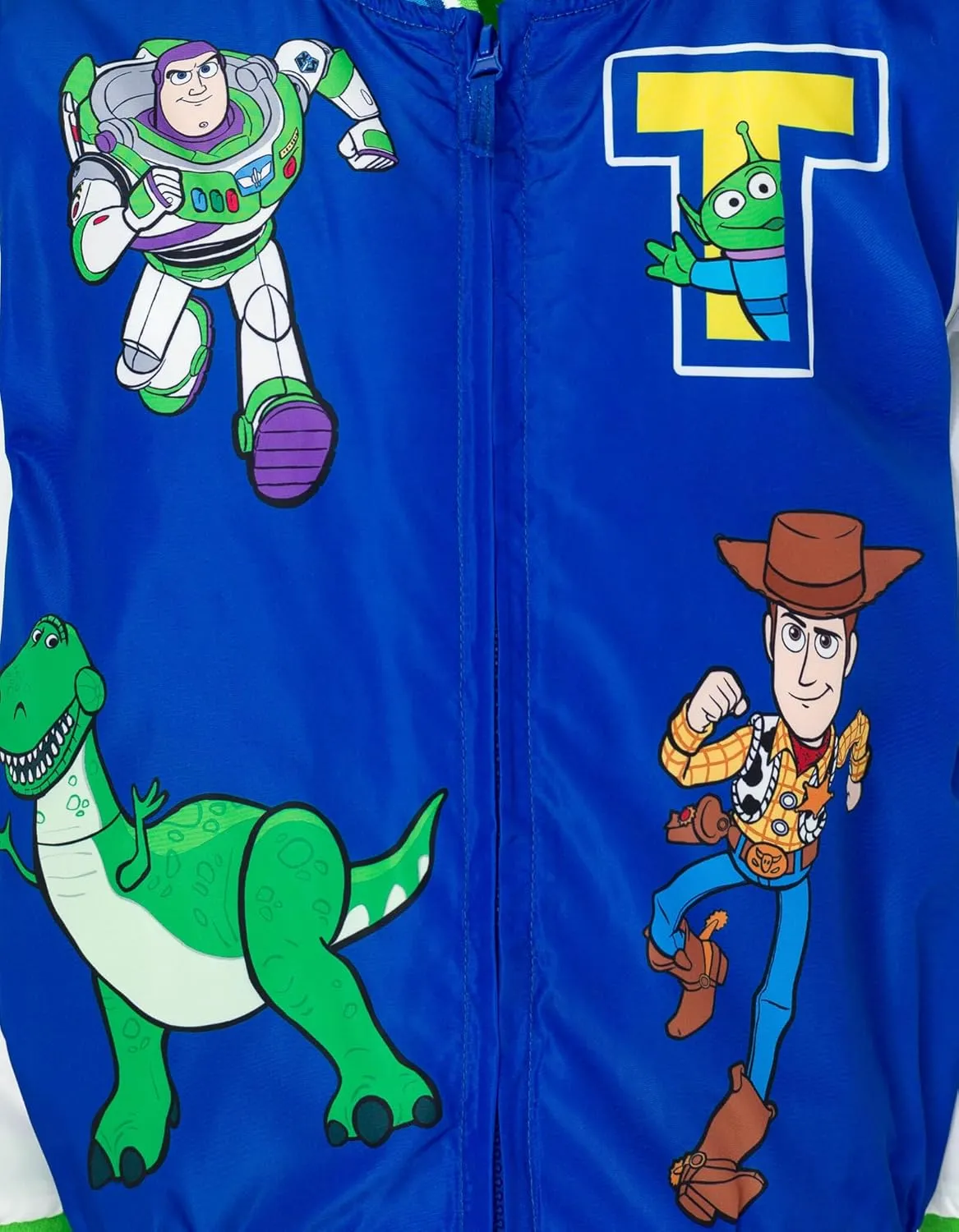 Disney Toy Story Cars Zip Up Varsity Bomber Jacket Toddler to Little Kid Sizes (2T - 7-8)