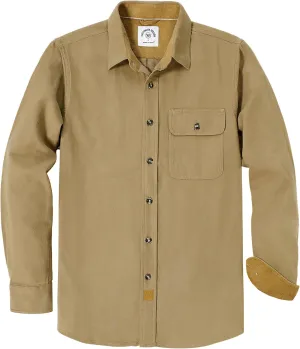 Dubinik Mens Flannel Shirts Long Sleeve Flannel Shirt for Men Casual Button Down Brushed 100% Cotton Shirt