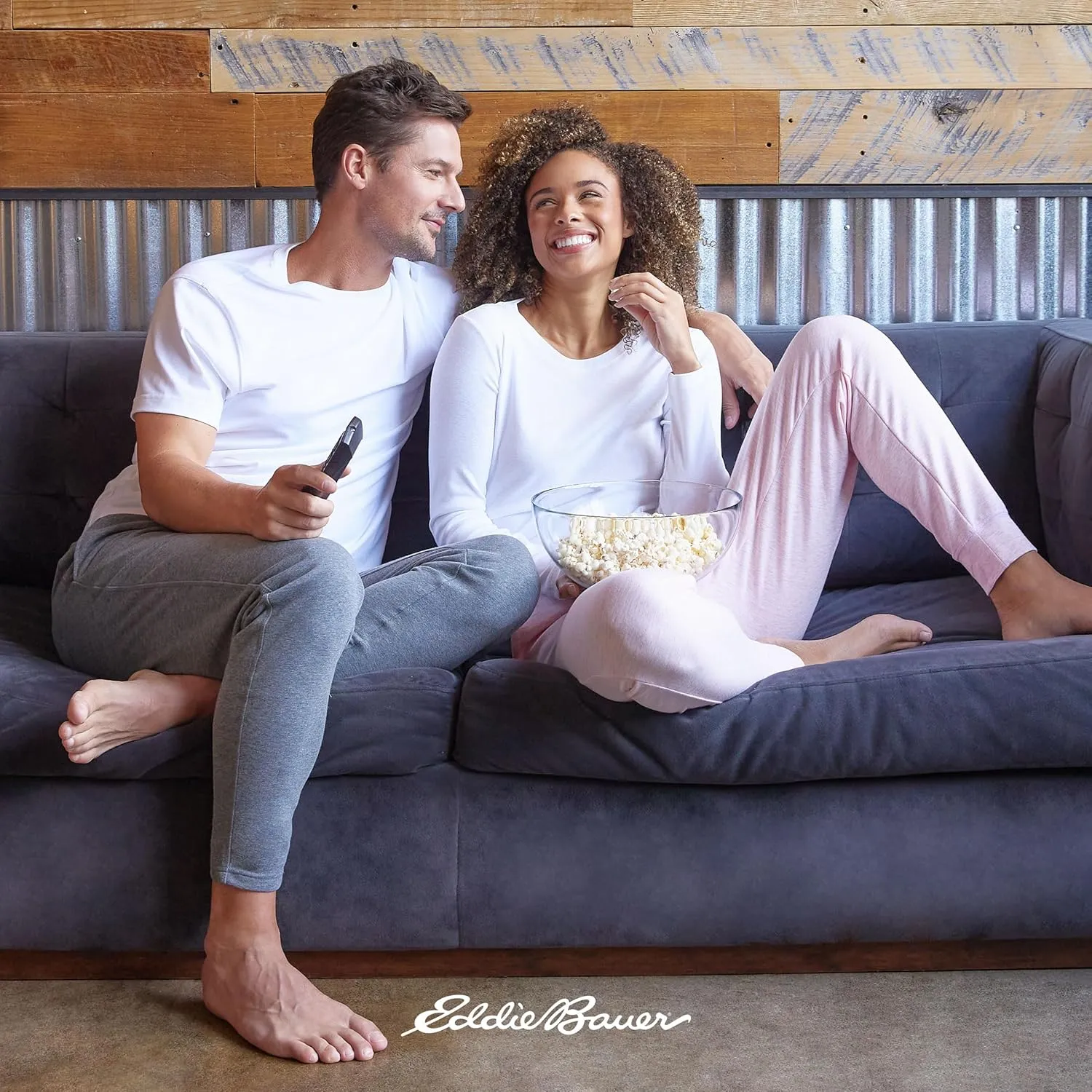 Eddie Bauer Womens Pajama Set  3 Piece Sleepwear Set - Bathrobe, T-Shirt, and Lounge Pants Set for Women (S-XXL)