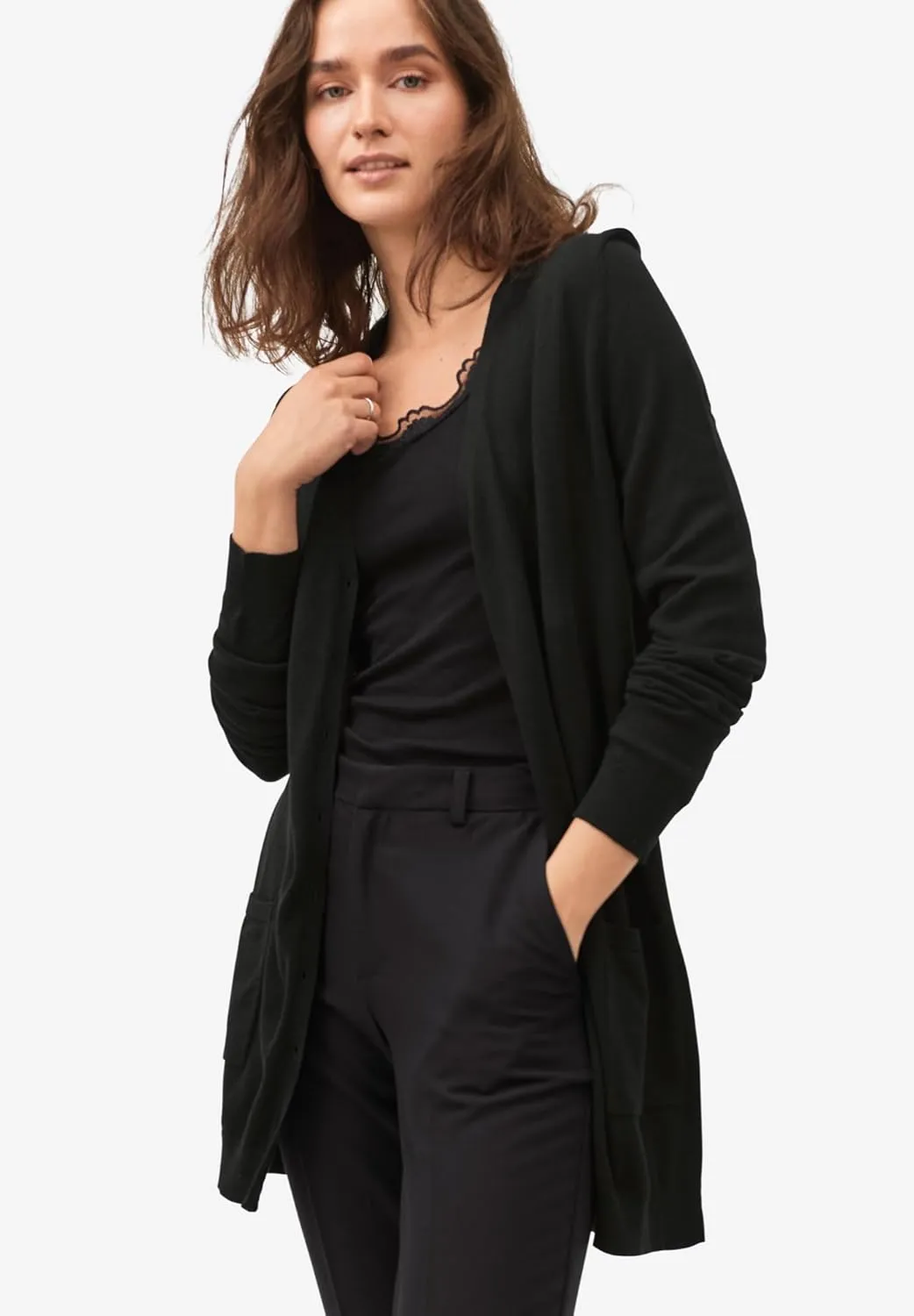 ellos Plus Size Boyfriend Cardigan