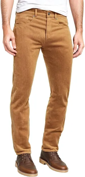 ETHANOL Men's Slim Stretchy Casual Corduroy Pant