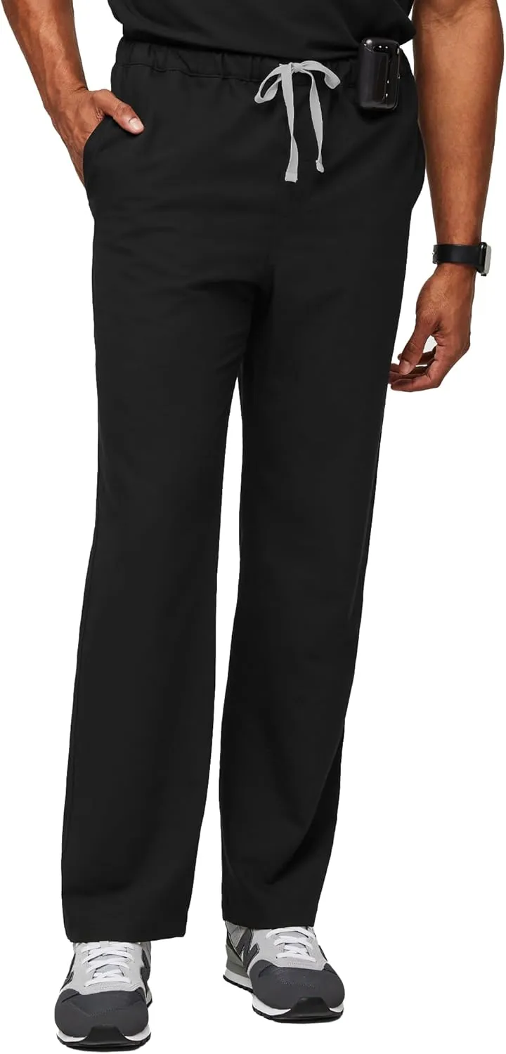 FIGS Pisco Basic Scrub Pants for Men  Structured Fit, Straight Leg, 4 Pockets, Anti-Wrinkle Mens Scrub Pants