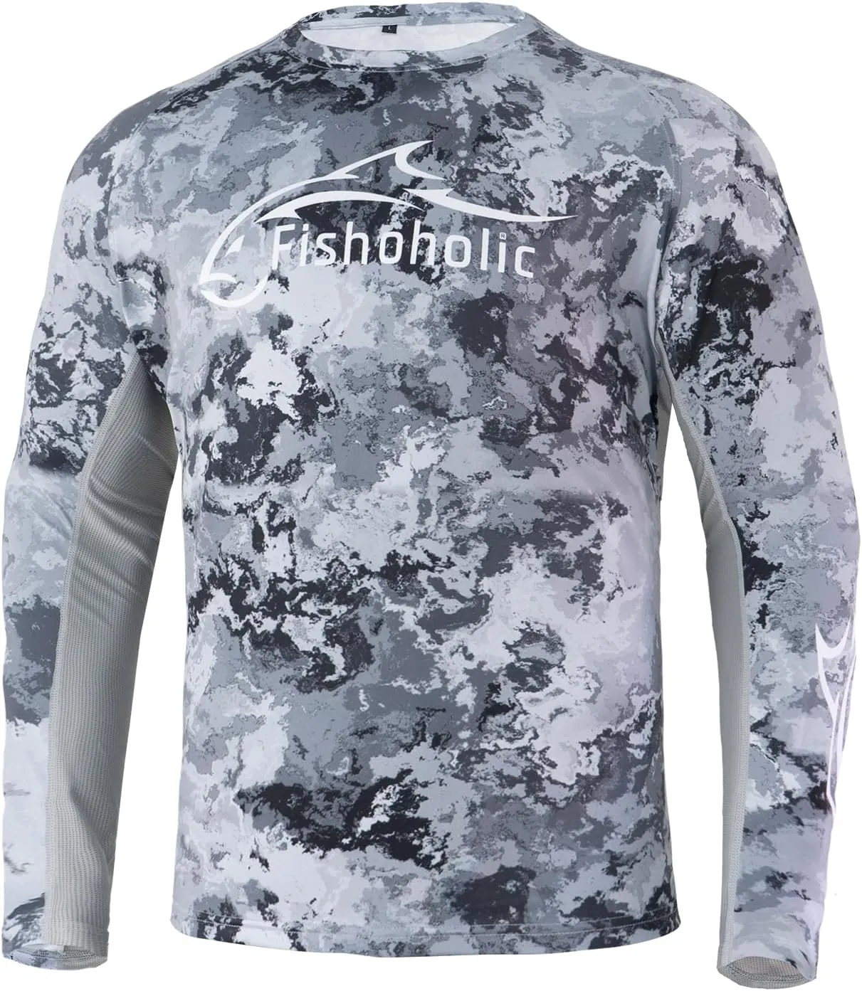 Fishoholic UPF 50 Performance Fishing Shirt - Long Sleeve - Loose Keg Fit - Breathable Quick Dry Sun Protection
