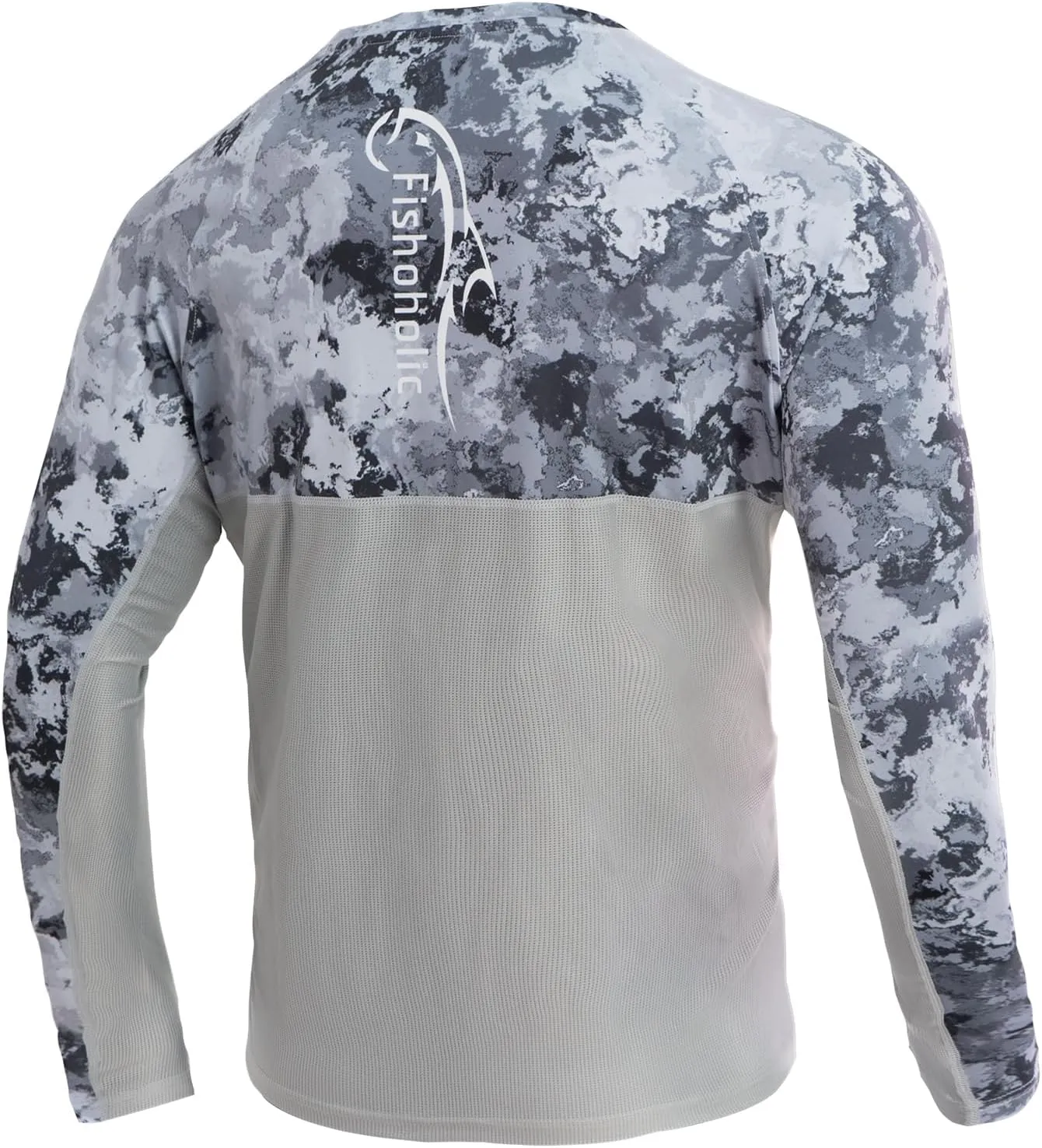 Fishoholic UPF 50 Performance Fishing Shirt - Long Sleeve - Loose Keg Fit - Breathable Quick Dry Sun Protection