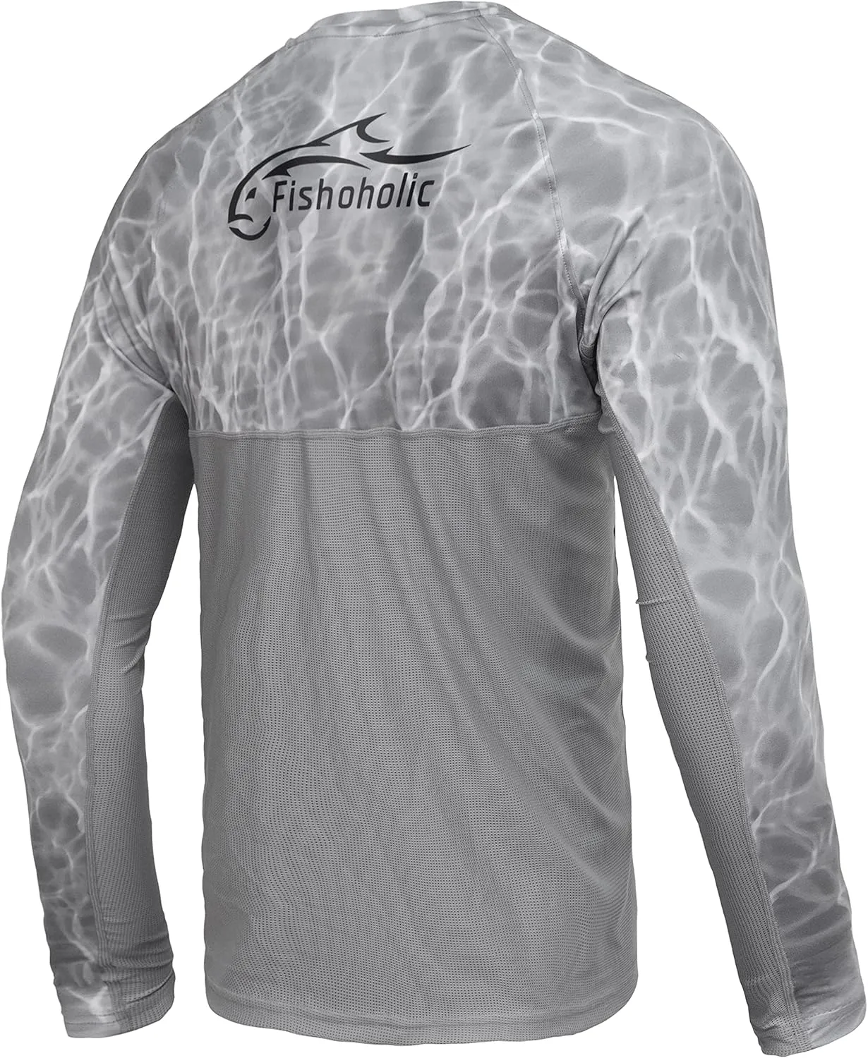 Fishoholic UPF 50 Performance Fishing Shirt - Long Sleeve - Loose Keg Fit - Breathable Quick Dry Sun Protection