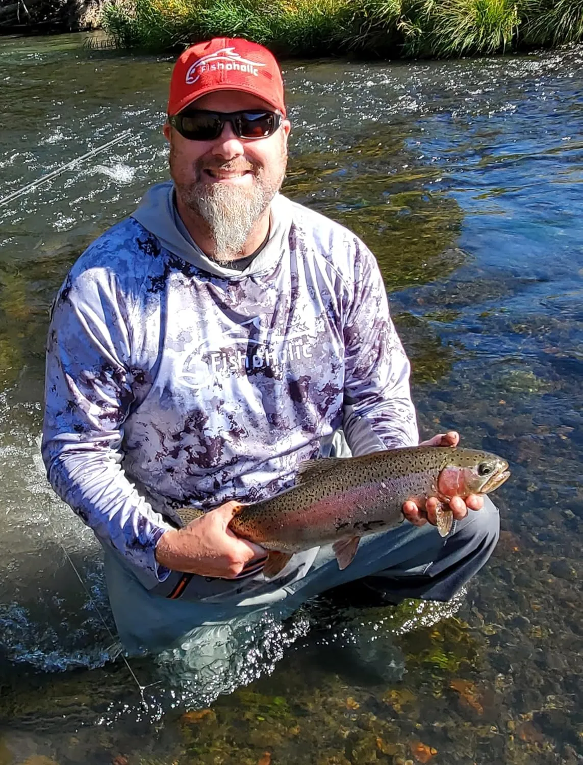 Fishoholic UPF 50 Performance Fishing Shirt - Long Sleeve - Loose Keg Fit - Breathable Quick Dry Sun Protection