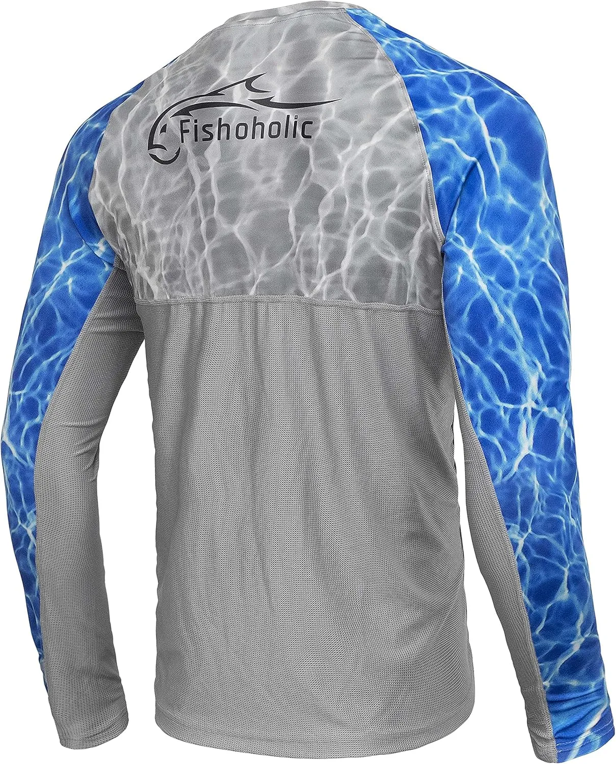 Fishoholic UPF 50 Performance Fishing Shirt - Long Sleeve - Loose Keg Fit - Breathable Quick Dry Sun Protection