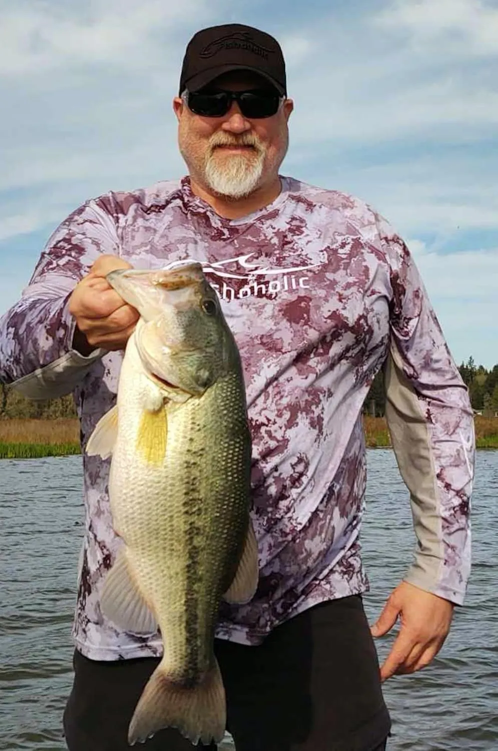 Fishoholic UPF 50 Performance Fishing Shirt - Long Sleeve - Loose Keg Fit - Breathable Quick Dry Sun Protection
